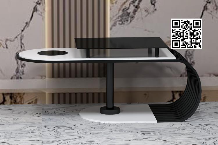 Modern Trendy Nesting Luxury Coffee Table - Image 5