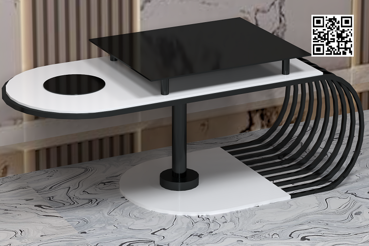 Modern Trendy Nesting Luxury Coffee Table - Image 4