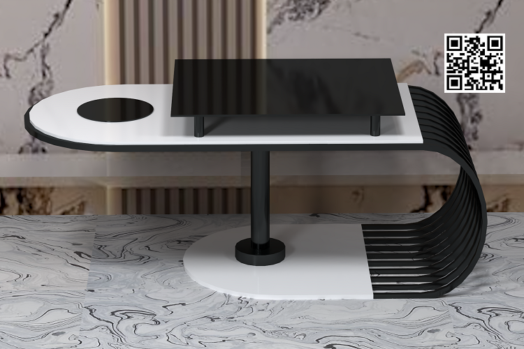 Modern Trendy Nesting Luxury Coffee Table - Image 2